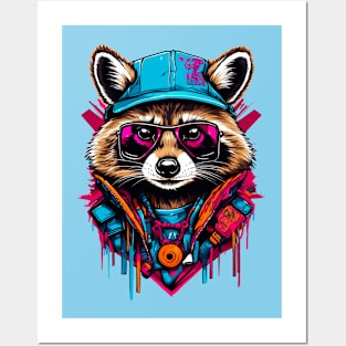 Street Style Raccoon Posters and Art